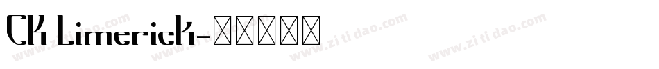 CK Limerick字体转换